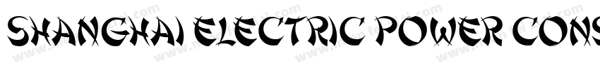 SHANGHAI ELECTRIC POWER CONSTRUCION字体转换